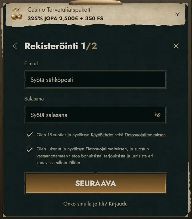 Näin pääset alkuun